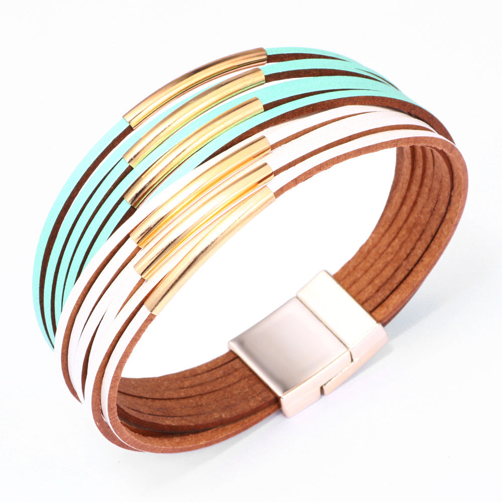 Venta al por mayor Pulsera de cuero PU
